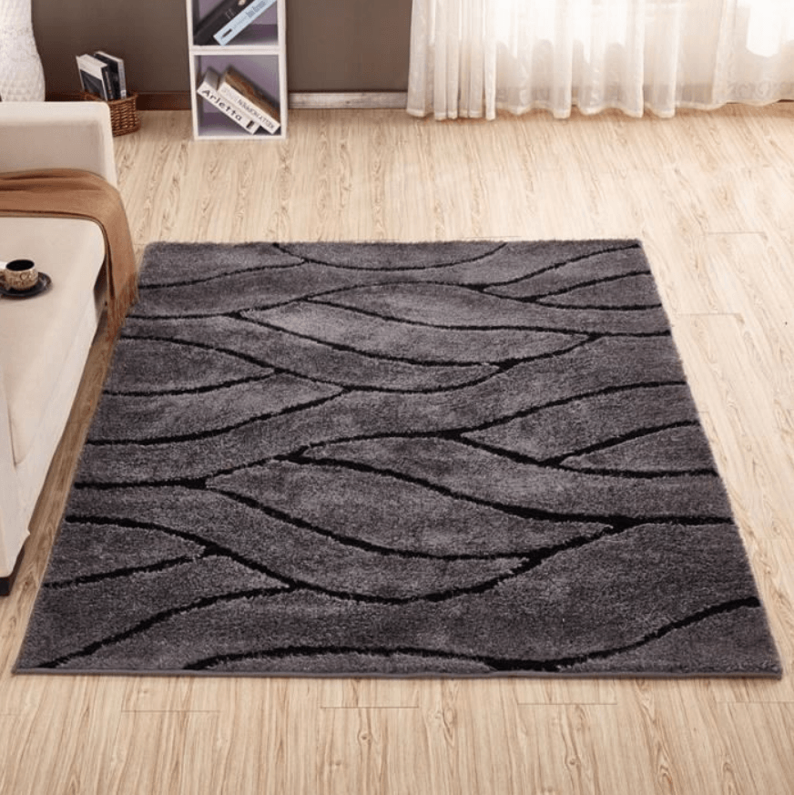 Tapis Chambre Rhinocéros, Tapis Salon 160x200 Gris, Flanelle Tapis Salle à  Manger Descente de lit Chambre Antiderapant Doux, Lavable en Machine