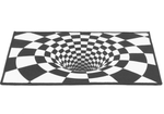 Véridique photo du tapis salon illusion d'optique
