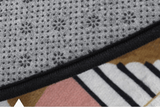 Tapis de Salon Rond<br> Motif Géométrique