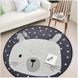 Tapis de lapin rond animaux