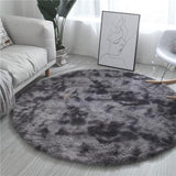 Comment tapis de couleur noir rond