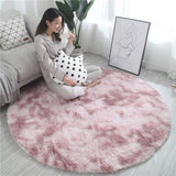 Tapis de couleur rose pour ce fameux tapis rond