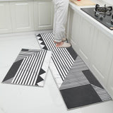 Tapis de cuisine motif géométrique