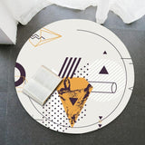 tapis rond original et agréable