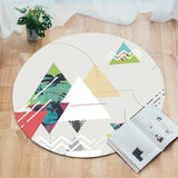 tapis rond originale forme design