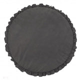 tapis noir rembouré