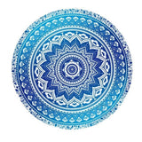 Tapis rond mandala turquoise