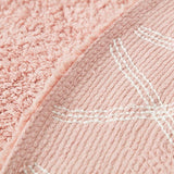 Couture de ce tapis rond