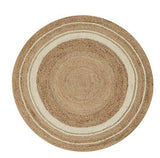 Tapis rond en cercle de jute