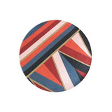 Tapis de salon géométrique coloré