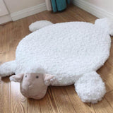 Tapis mouton blanc