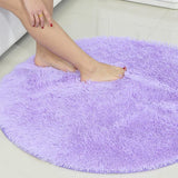 Tapis rond violet