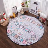 tapis rond pour bébé moelleux et chiffrer