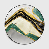 Tapis rond symbole montagne