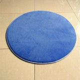 bleu et la couleur de ce superbe tapis rond