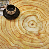 Zoom sur les stille de ce tapis bois