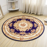 Tapis vintage bleu et jaune