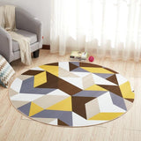 tapis rond forme géométrique