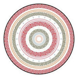 Rose et un peu vert est la belle couleur de ce mandala