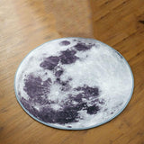 Tapis de salon rond separer lune pleine