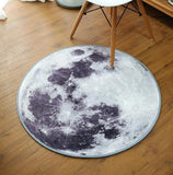 Tapis rond lune pleine