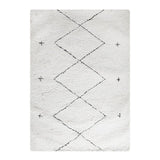 Tapis beige salon kilim sur fond blanc