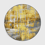 Zoom sur ce tapis rond design