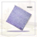 morceau violet de ce superbe tapis de salon 