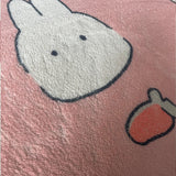 photo proche du dessin du lapin avec sa carotte