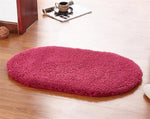Belle couleur de tapis de salle de bain rouge vin