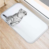 Imprimer chat songeurs sur tapis porte d'entrée