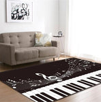 Tapis de sol piano avec une touche de musique ainsi que des touche de piano