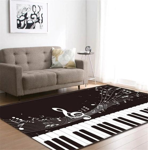 Tapis de sol piano avec une touche de musique ainsi que des touche de piano