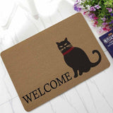 Tapis d'entrée chat welcome