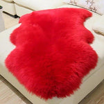 Tapis ronge/rose peau de mouton