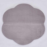 Tapis de 1m de dimétre pliable de couleur gris