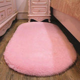 tapis de couleur rose clair pour ce tapis de chambre 