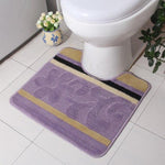 Tapis de toilette violet 
