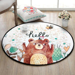 Tapis rond ourson