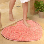 En forme de coeur est ce tapis de salle de bain rose clair