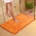 Tapis de salle de bain microfibre en orange