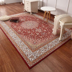tapis de salon style marocain rouge 