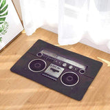 cassette noir avec dérouleur du temps d’écoute phot sur tapis d'entrée
