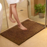 tapis de salle de bain marron très absorbant