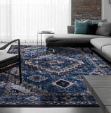 Tapis de salon marocain bleu