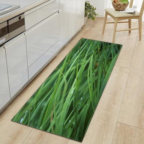 Tapis de cuisine en PVC avec des images de l'omgue et fine herbes