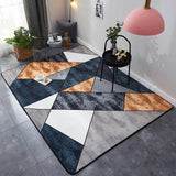 tapis de salon contemporain motif géométrique 