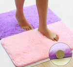 Tapis de salle de bain violet et rose