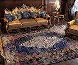 Ce fameux tapis de salon persan foncé oui dans une belle décoration