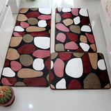 Différentes couleur sur ces tapis de bain 